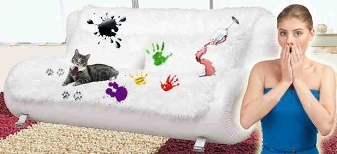 Белый мягкий диван раскладной