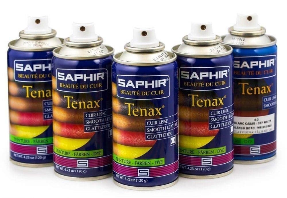 Saphir аэрозоль-краска для гладкой кожи «tenax»