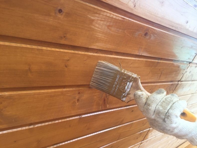Покрытие для наружных стен деревянного дома покраска