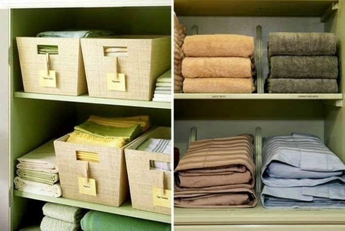 Хранение постельного белья и полотенец