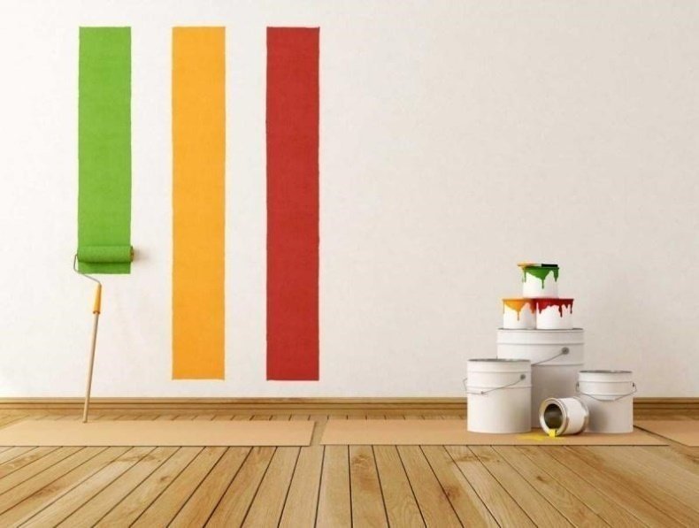 Краски для стен в квартире