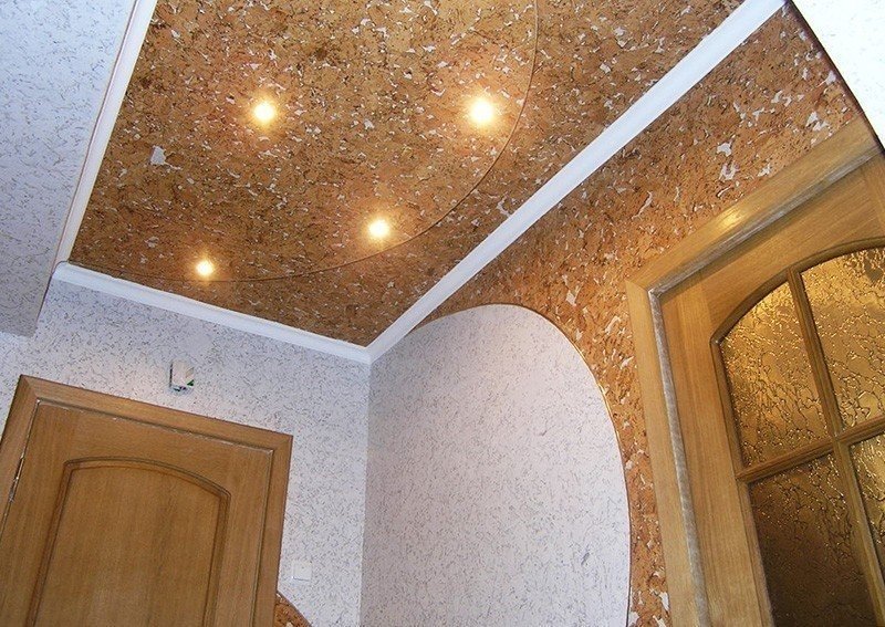 Пробковое покрытие для потолка
