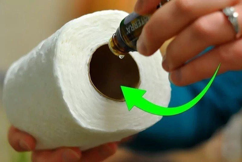 Эфирное масло на туалетную бумагу