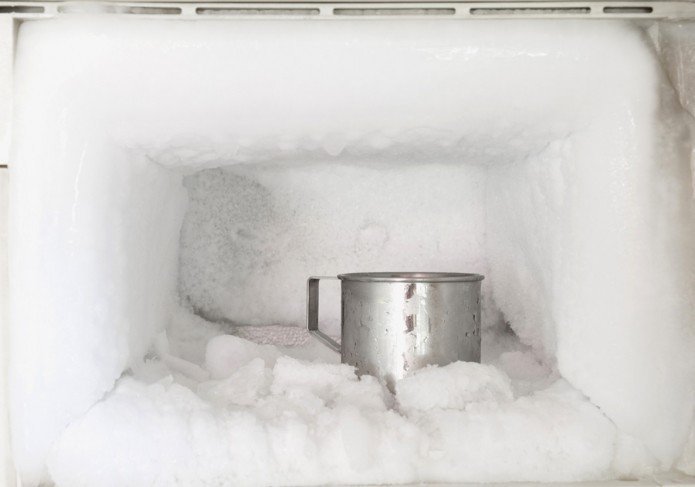 How to remove built up frost from your freezer