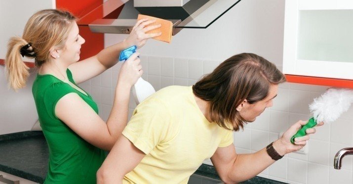 Отмыть кухонный гарнитур без разводов