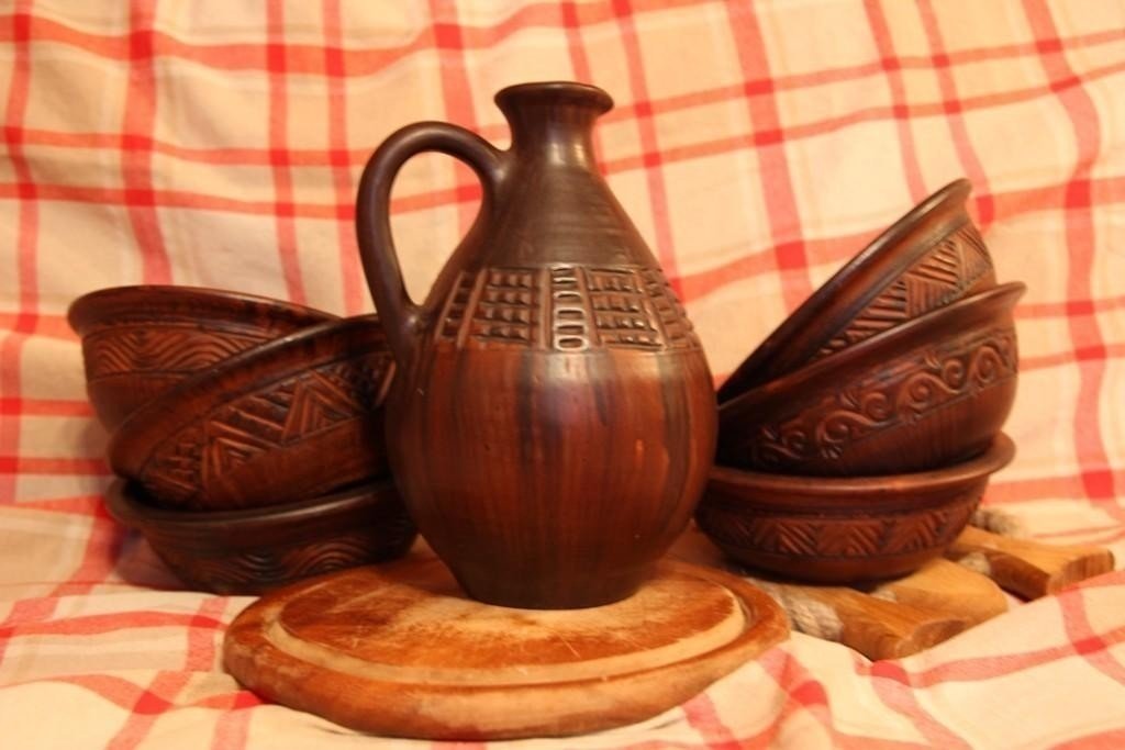 Глиняная и деревянная посуда