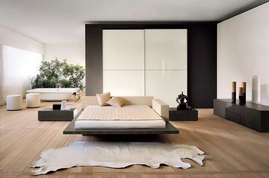Кровать в спальню минимализм