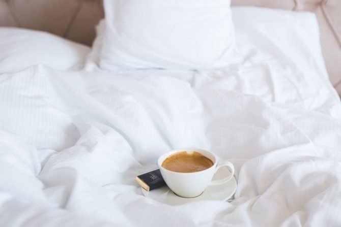 Чашка кофе в постель