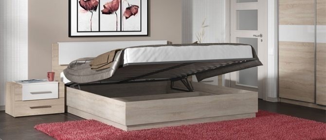 Кровать бруно с подъемным механизмом