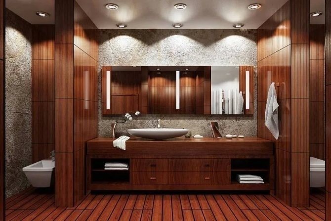 Современный интерьер ванной комнаты