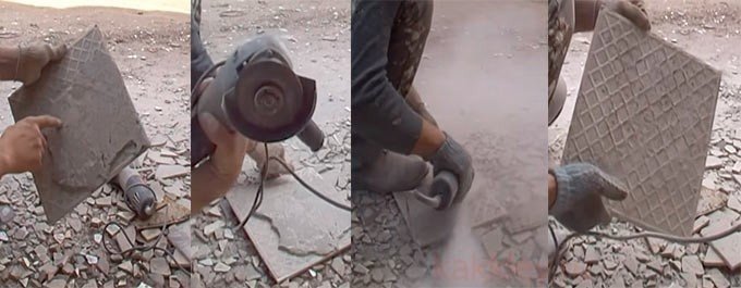Болгарка зачистка старого плиточного клея